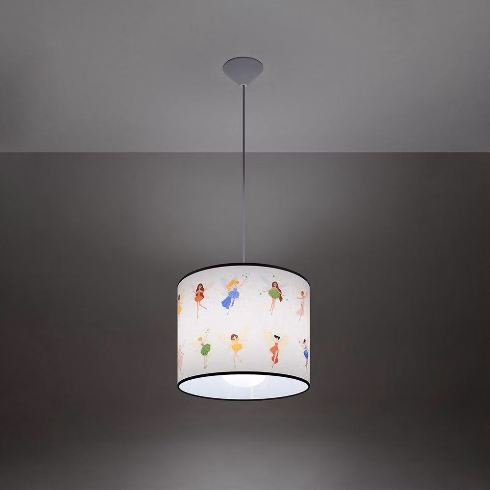 Sollux Lighting Modern Multicolour Fabric Pendant Lamp, W/D/H: 95 x 30 x 30 cm – 2