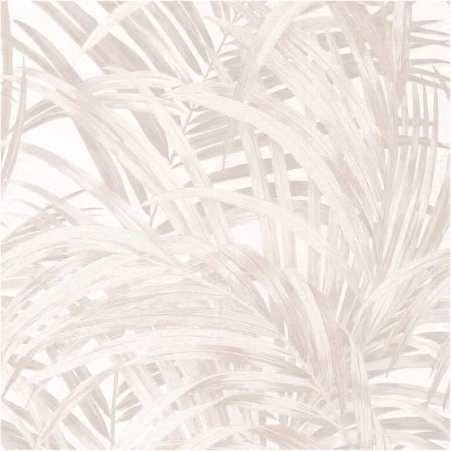 Boutique Congo Pearl White Botanical Vinyl Wallpaper, W: 52 cm, H: 1000 cm – 1