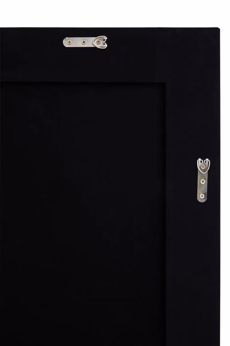 Orsina Sana Rectangular Striped Wall Mirror with Gold Metal Frame – 2