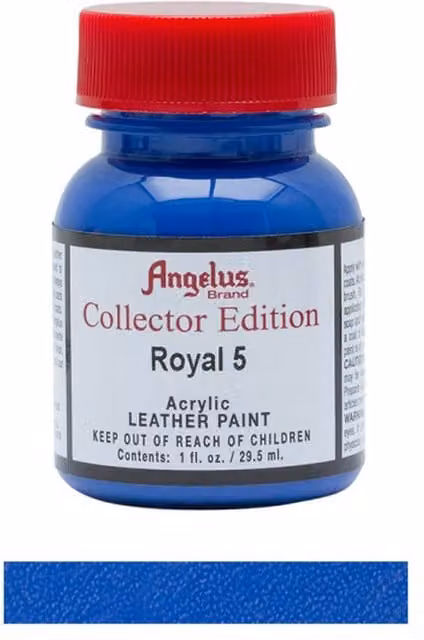 Angelus Acrylic Leather Paint Collector Edition Royal 5, 1oz (29.57 ml)