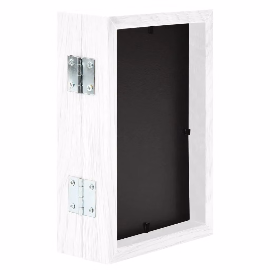 Berkfield Home Modern Bifold Photo Frame Collage in White, Pack of 2 – 3