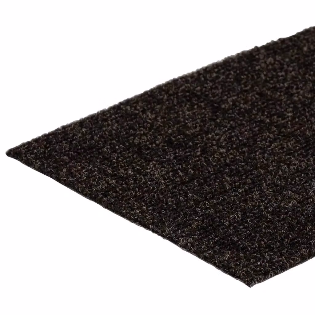 Berkfield Home Self-adhesive Rectangular Stair Mats, 15 Pieces, Brown, W: 60 cm, D: 25 cm – 3
