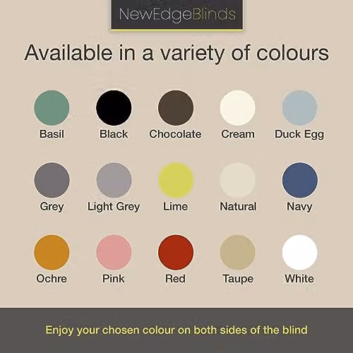 New Edge Blinds Navy Thermal Blackout Roller Blind, Width: 125 cm, Drop: 165 cm – 3