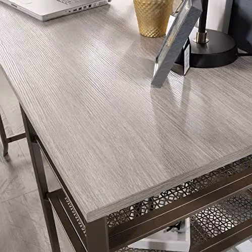 Teknik Office City Centre Computer Desk in Oak Brown – 5