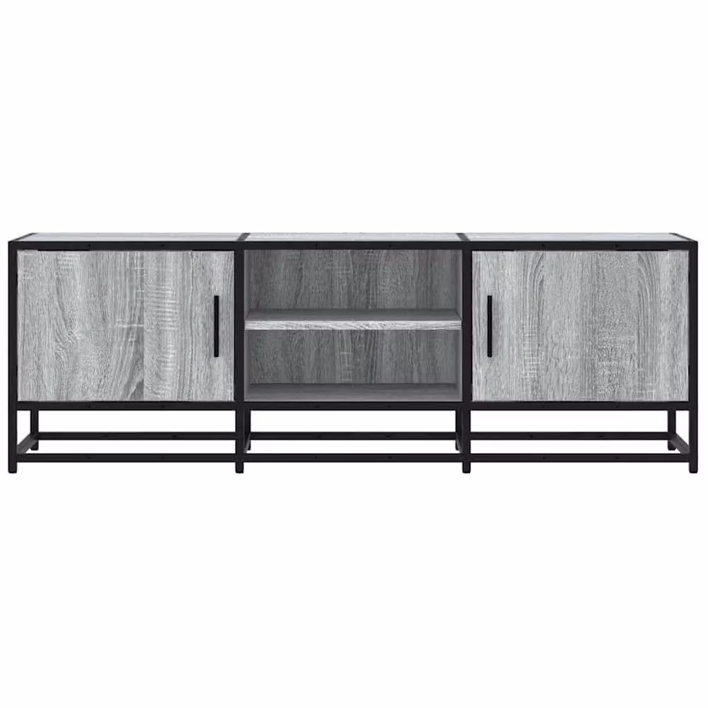 Berkfield Home Industrial TV Cabinet in Grey Sonoma, W/D/H: 120 x 35 x 41 cm – 3