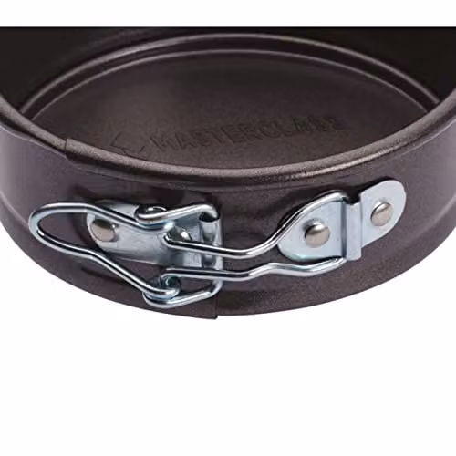 MasterClass Non-Stick Round Springform Cake Tin with Loose Base, Grey, Diameter: 11 cm – 2