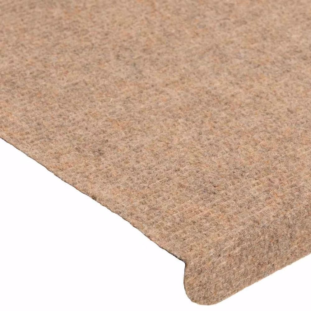 Berkfield Home Self-adhesive Stair Mats, 15 Pack, Beige, W: 65 cm, D: 24.5 cm, H: 3.5 cm – 2