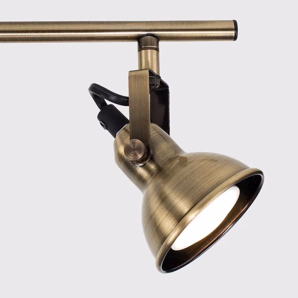 ValueLights Brunel 3 Way Modern Ceiling Bar Spotlight in Gold/Brass Metal Finish – 2