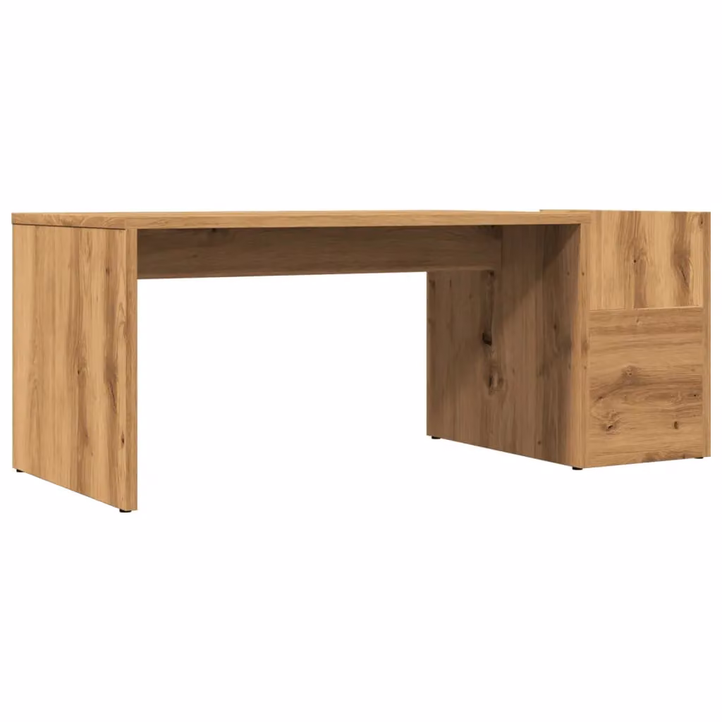 Berkfield Home Artisan Oak Coffee Table in Brown, W/D/H: 90 x 45 x 35 cm – 2