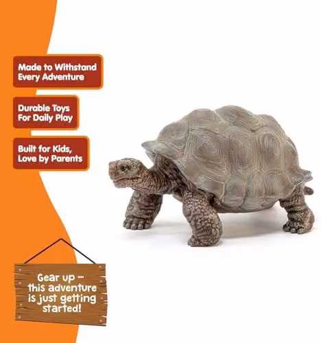 Schleich Wild Life Giant Tortoise Toy Figurine in Green and Brown – 4