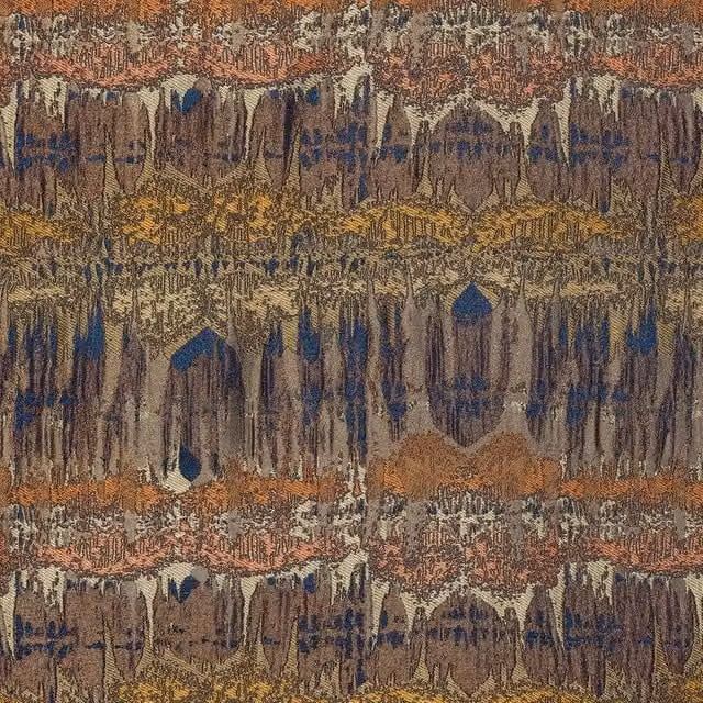 Terrys Inca Fabric Spice in Blue, Orange and Multicolour