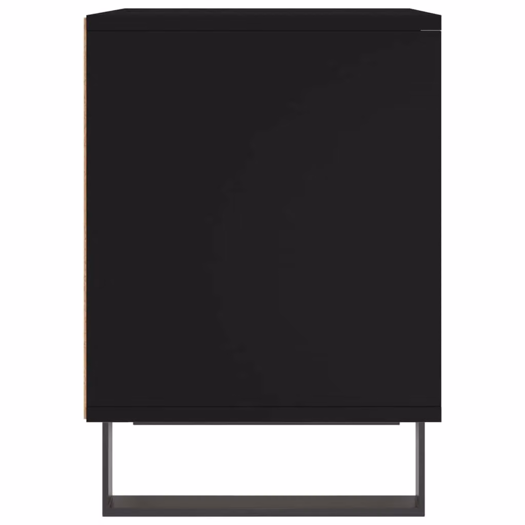 Berkfield Home Set of 2 Modern Black Bedside Cabinets, W/D/H: 40 x 35 x 50 cm – 4