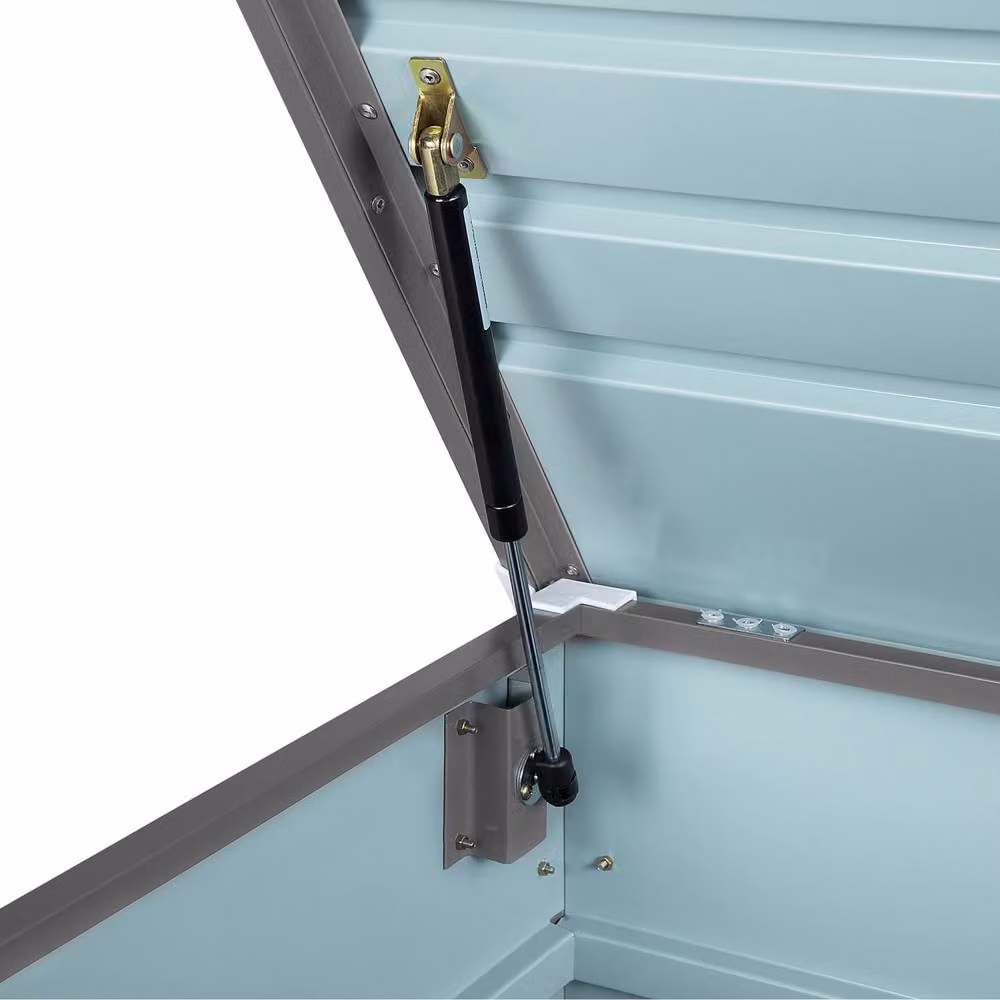 Wyld and Coco 600L Galvanised Steel Outdoor Storage Box in Grey – 3