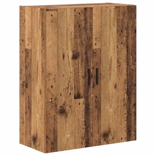 vidaXL Modern Highboard in Old Wood Brown with Glass Doors and Internal Shelves, H 180 x W 69.5 x D 34 cm – 4