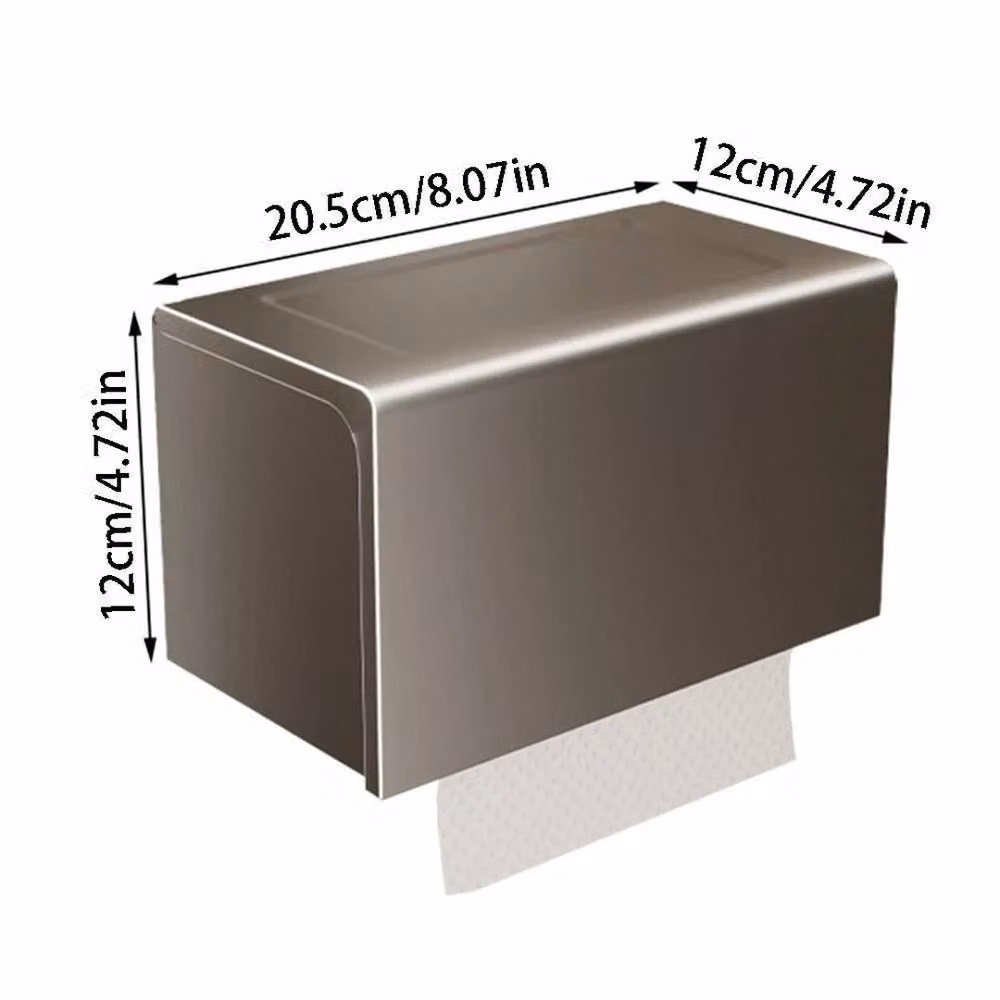 KORVIXA Grey Wall-Mounted Paper Storage Case – 2