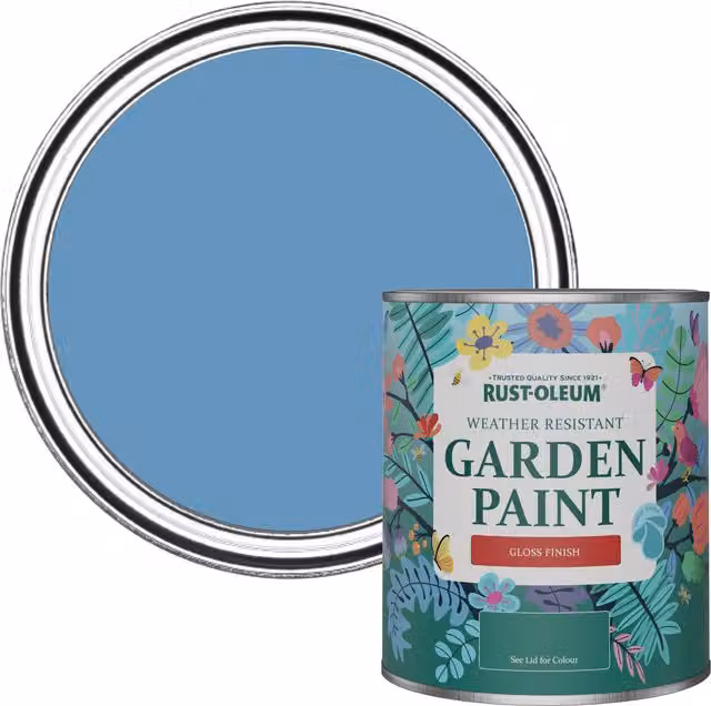 Rust-Oleum Garden Paint in Gloss Finish, Blue, 0.75 l