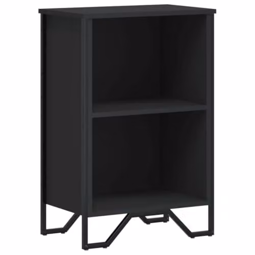 vidaXL Modern Wall-Mounted Bookcase in Black, W/D/H: 50 x 31 x 74.5 cm