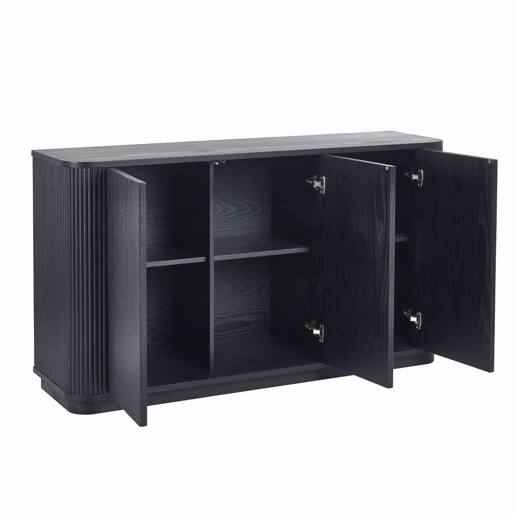 Cheshire Premium Lauriston Fluted Sideboard in Black Ash – 2