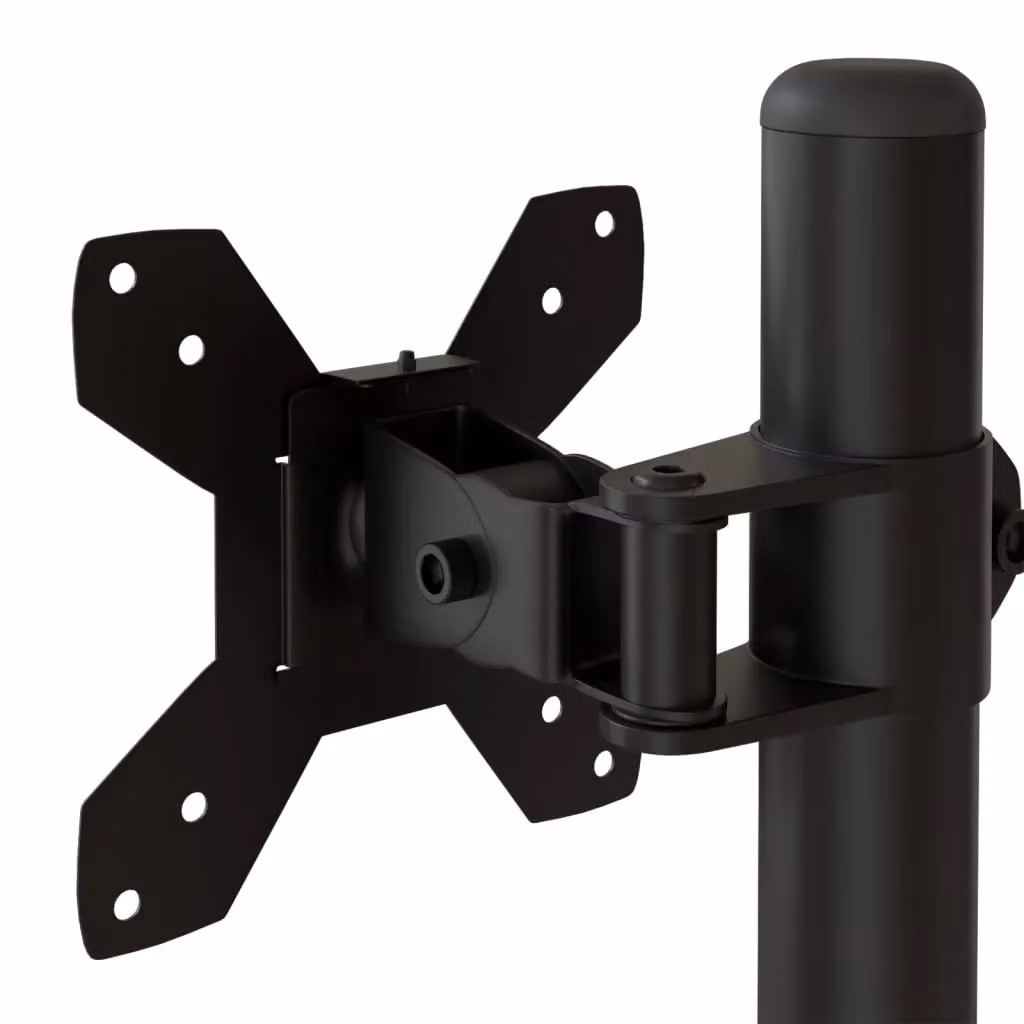 Berkfield Home Dual Monitor Stand in Black Steel with VESA 75/100 mm – 4