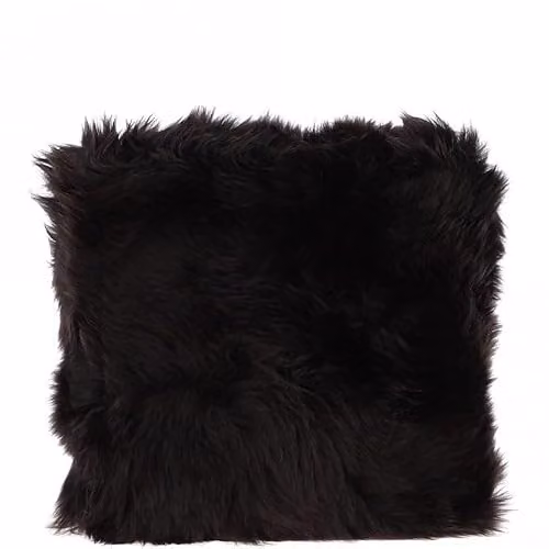 Fenland England Real Sheepskin Fluffy Square Cushion in Brown, W/D/H: 40 x 40 x 40 cm – 4