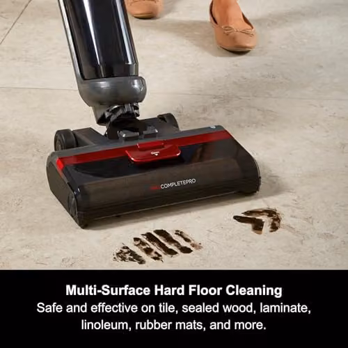 Morphy Richards MRXCOMPLETEPRO Cordless 2-in-1 Hard Floor Wet Dry Vacuum in Grey and Black with Self-Cleaning Mode and Smart LED Display – 6