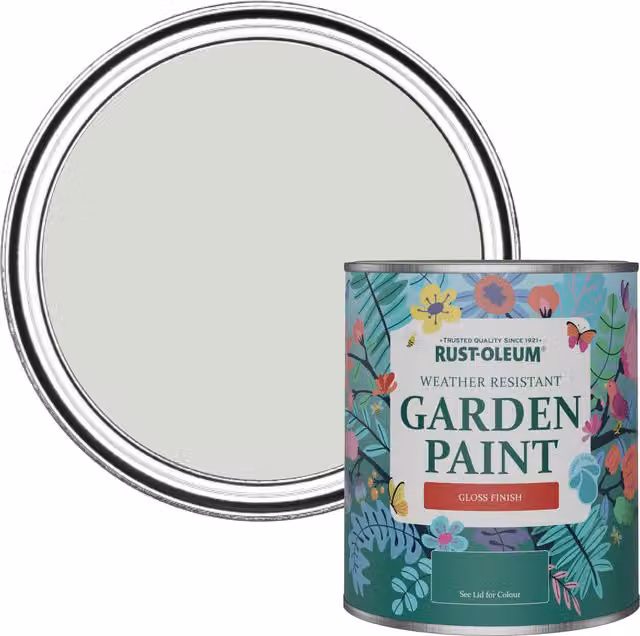 Rust-Oleum Garden Paint in Gloss Finish, Grey, 0.75 l