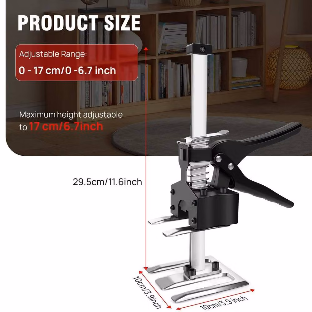 EONLION Arm Precision Clamping Hand Tool Door Board Lift Jack in Black – 2