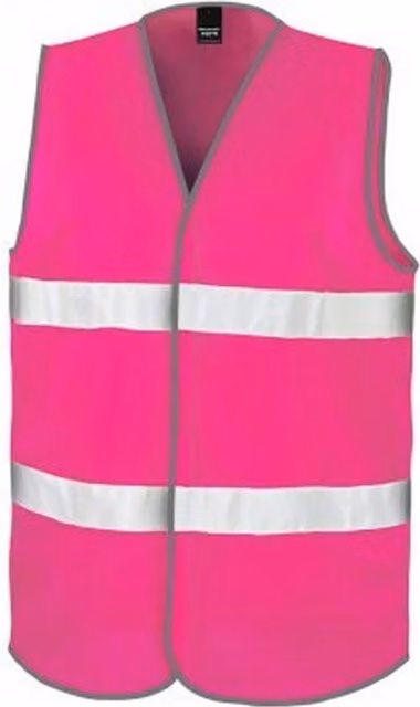 Result Core Enhanced Unisex Polyester Vest in Pink, Size: XS