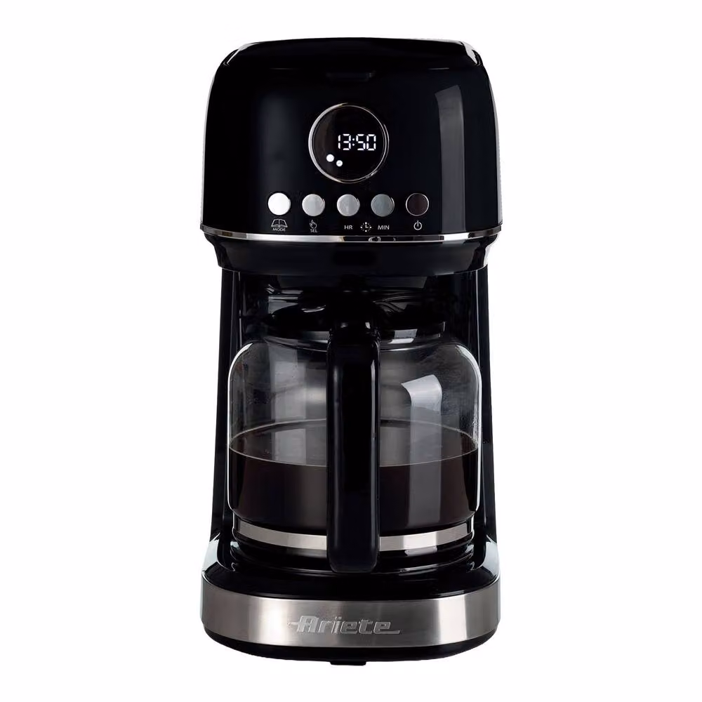 Ariete Black Filter Drip Coffee Machine with Glass Jug, Timer and Keep Warm Function – 2