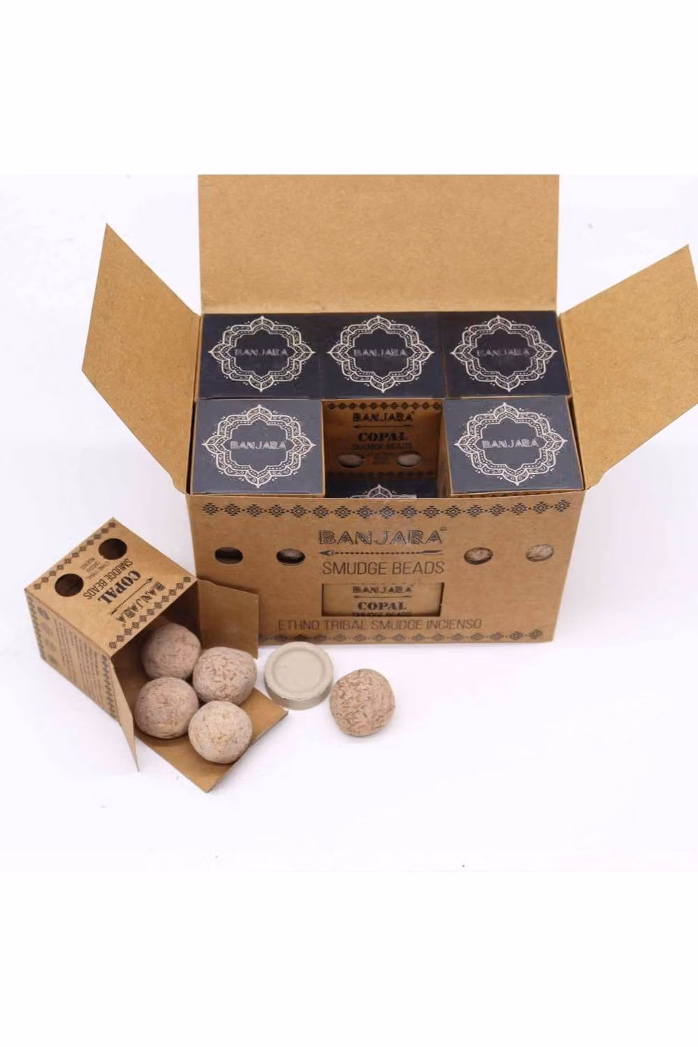 KDMD Banjara Smudge Beads with Copal-Aromatic Resin in Brown – 2