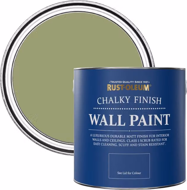 Rust-Oleum Familiar Ground Matt Chalky Wall Paint, Green and Brown, 2.5 l – 1