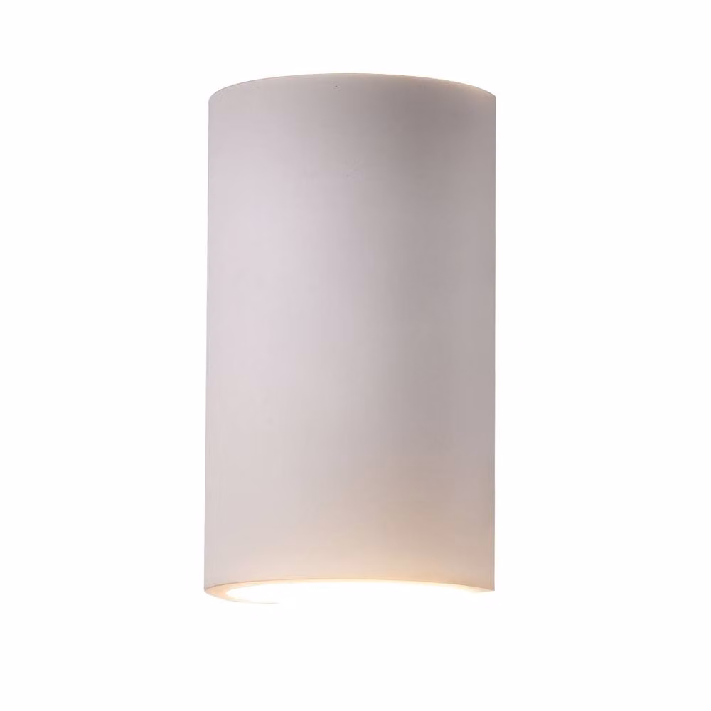 First Choice Lighting Evie Set of 2 White Plaster GU10 Dimmable Wall Lights – 2