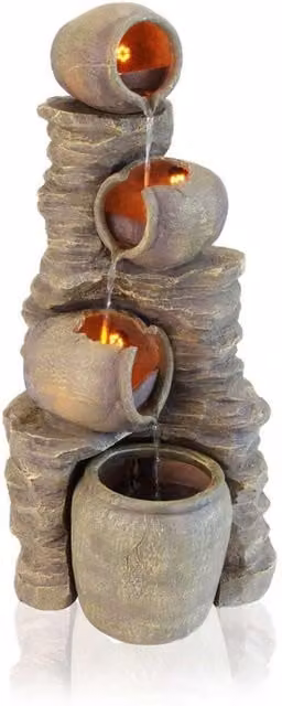 Primrose Cascade Classical Stone Water Feature Fountain, Height: 117 cm