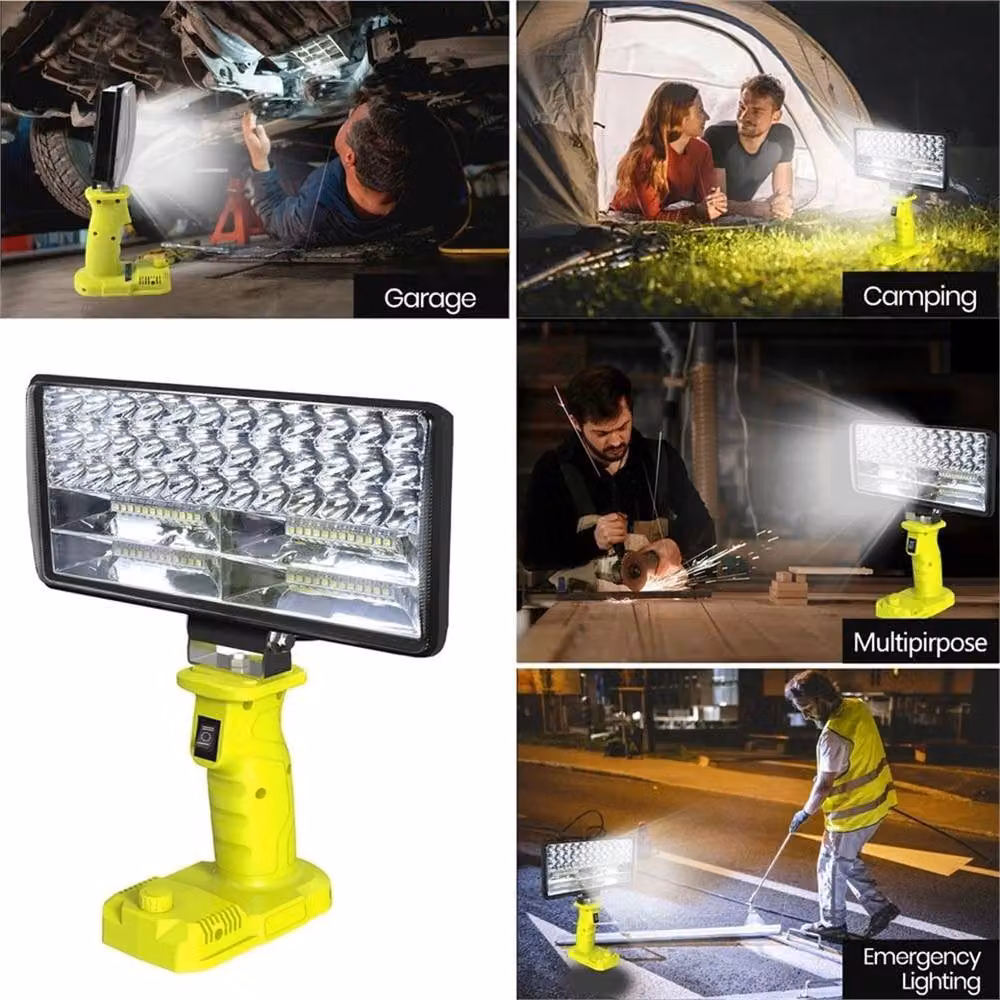 Nordara Rechargeable LED Work Light Flashlight in Yellow – 4