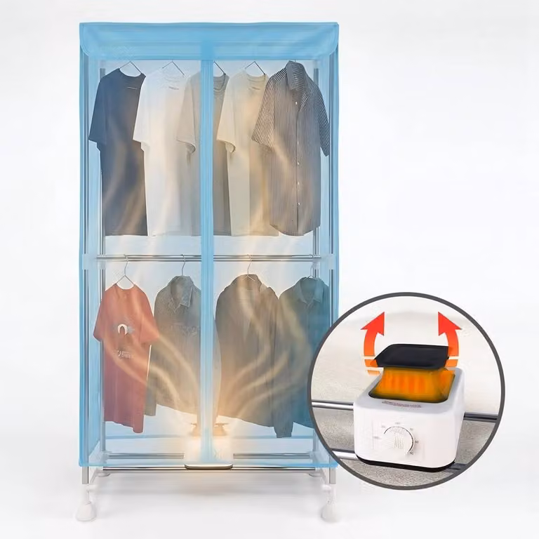 Havendro Electric Heated Clothes Airer, Blue