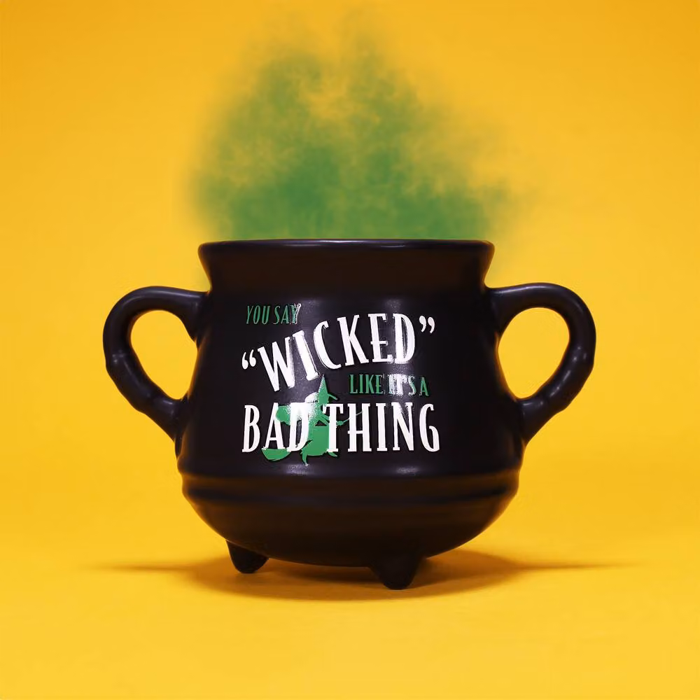 Half Moon Bay Wizard of Oz Wicked Cauldron Mug, Black Ceramic, 325ml – 4