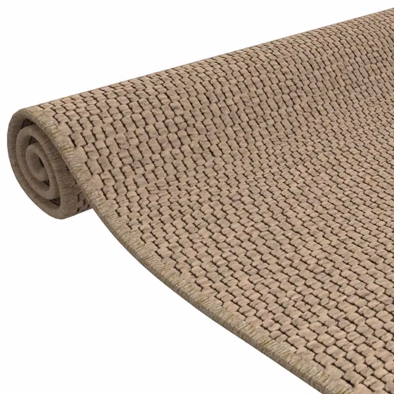 Berkfield Home Elegant Sisal Look Carpet Runner in Sand, W: 80 cm, L: 150 cm