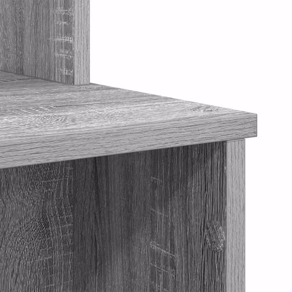 Berkfield Home Modern Writing Desk with Storage in Grey Sonoma, W/D/H: 120.5 x 44 x 88.5 cm – 5