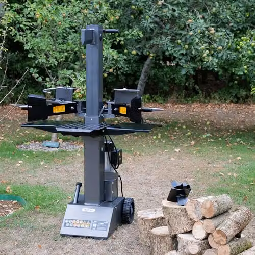 The Handy THPLS8TE Vertical Electric Log Splitter with 3000W Motor and 8 Ton Pressure – 3