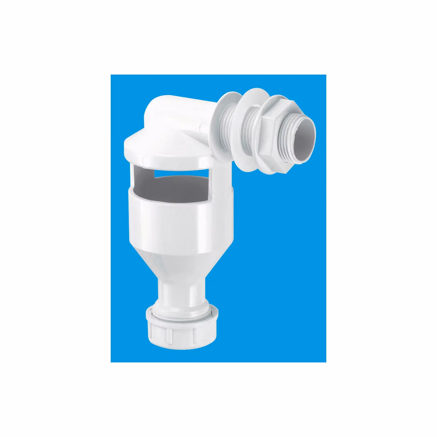 McAlpine TUN-3 One Piece Side Inlet Tundish with 3/4 inch Inlet and 19/23mm Universal Connection in Silver – 2