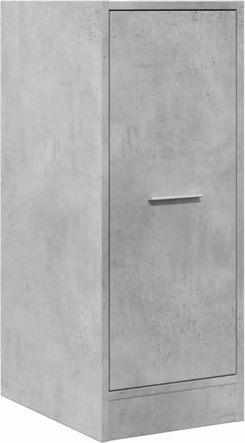 Berkfield Home Elegant Apothecary Cabinet in Concrete Grey, W/D/H: 30 x 41 x 77.5 cm