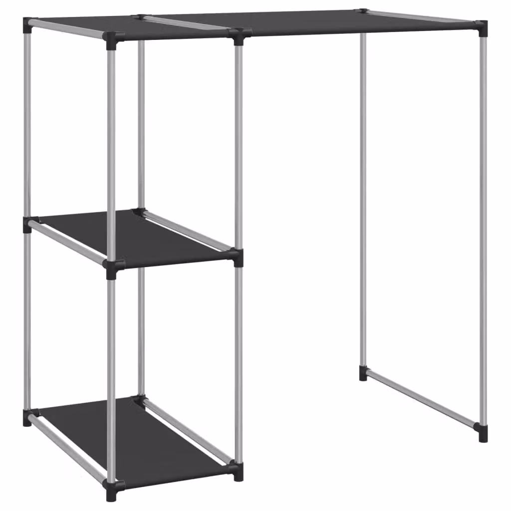 Berkfield Home Black Metal Storage Rack over Washing Machine W/D/H: 87 x 55 x 90.5 cm – 2