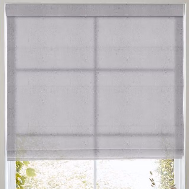 Terrys Eloise Sheer Voile Made to Measure Roman Blind in Grey