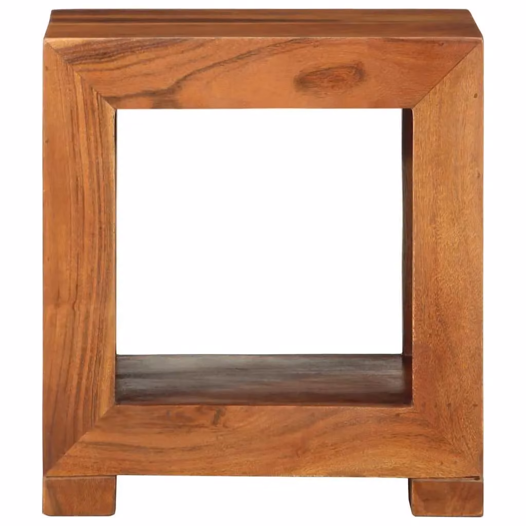 Berkfield Home Acacia Wood Side Table, Brown, W/D/H: 37 x 29 x 40 cm – 2