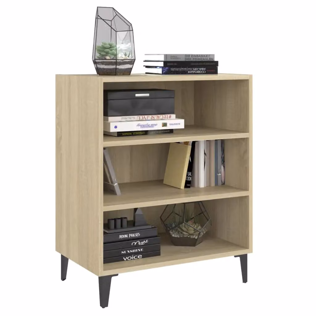 Berkfield Home Sonoma Oak Sideboard in Brown, W/D/H: 57 x 35 x 70 cm – 3