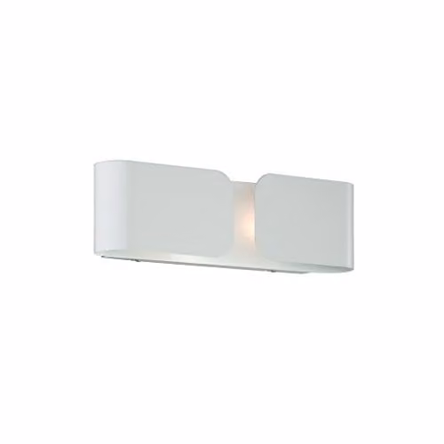 Netlighting Clip 2 Light Small Indoor Wall Light in White with G9 Bulb Holder