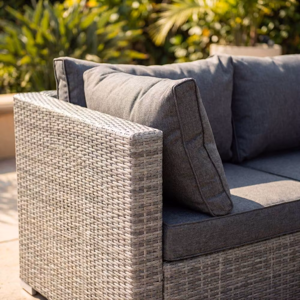 Rosewood & Stone Home Anglesey 10 Seat Large U-Shape Modular Garden Set in Grey – 5