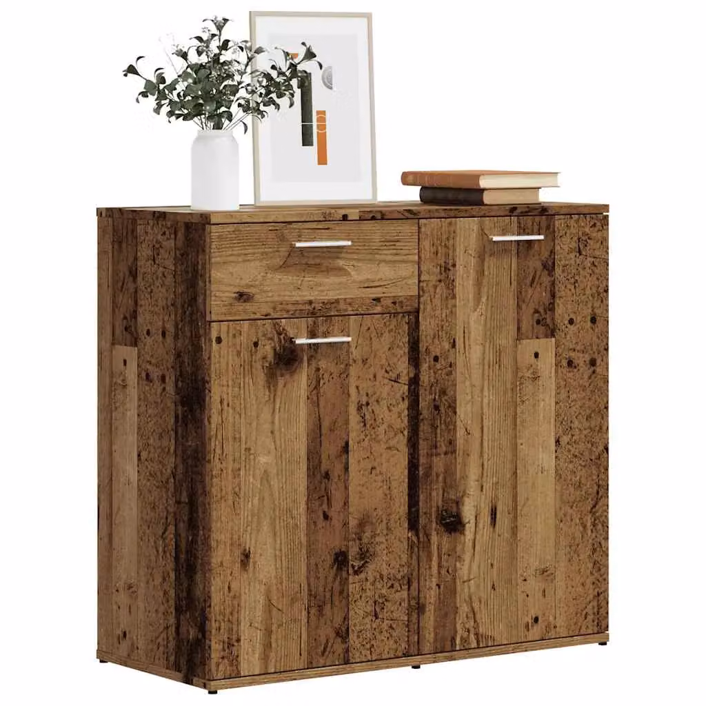 Berkfield Home Old Wood Sideboard in Brown, W/D/H: 80 x 36 x 75 cm – 3