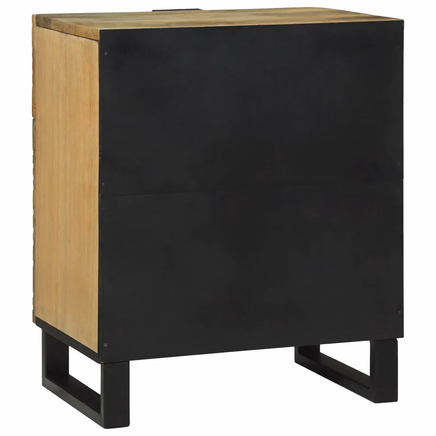 Berkfield Home Bedside Cabinet in Brown Solid Mango Wood W/D/H: 50 x 33 x 60 cm – 5