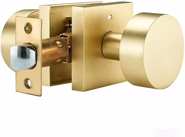 VOGREX Gold Chrome Toilet Door Thumb Turn Lock Privacy Twist Bolt Set